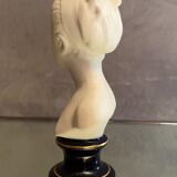 Bust of Louis Brongniart after Houdon in Limoges porcelain biscuit