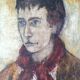 Portrait à l'huile d'homme à l'écharpe 60