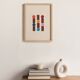 Collage sur papier ancien multicolors signé Eawy