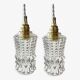 Lot de deux baladeuses en verre scandinave