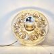 Glass wall light by Peil and Putzler, 1970s