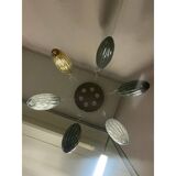 Italian Glass Sputnik Chandelier Flush Mount With Big Spheres