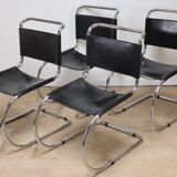 Set of 4 MR10 chairs by Ludwig Mies Van Der Rohe