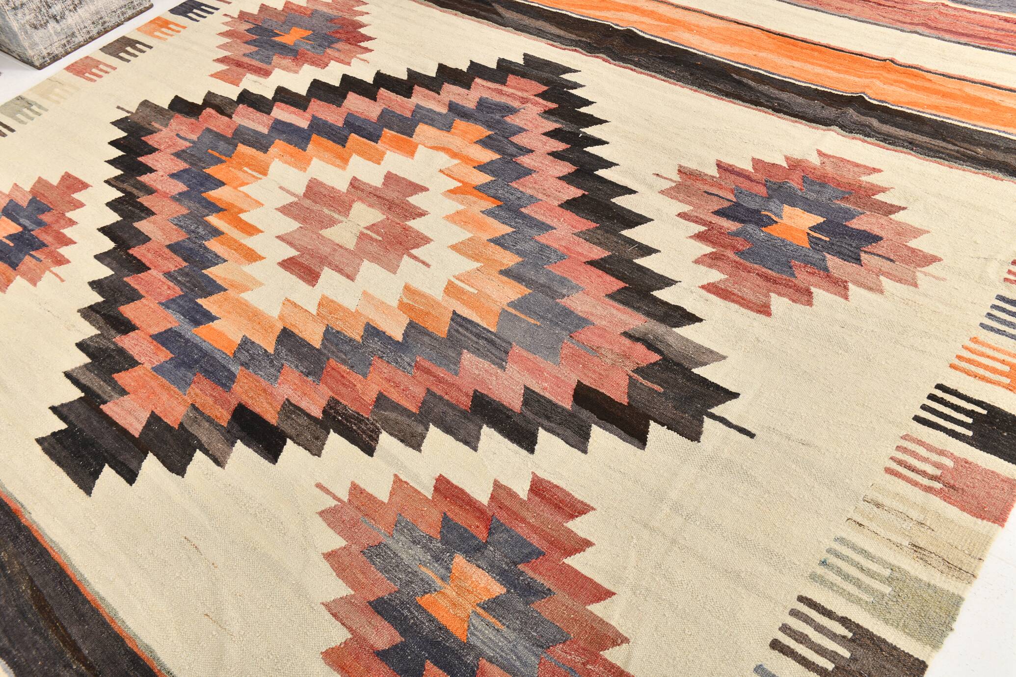 10x13 Oriental Turkish Vintage Kilim Rug, 300x389Cm