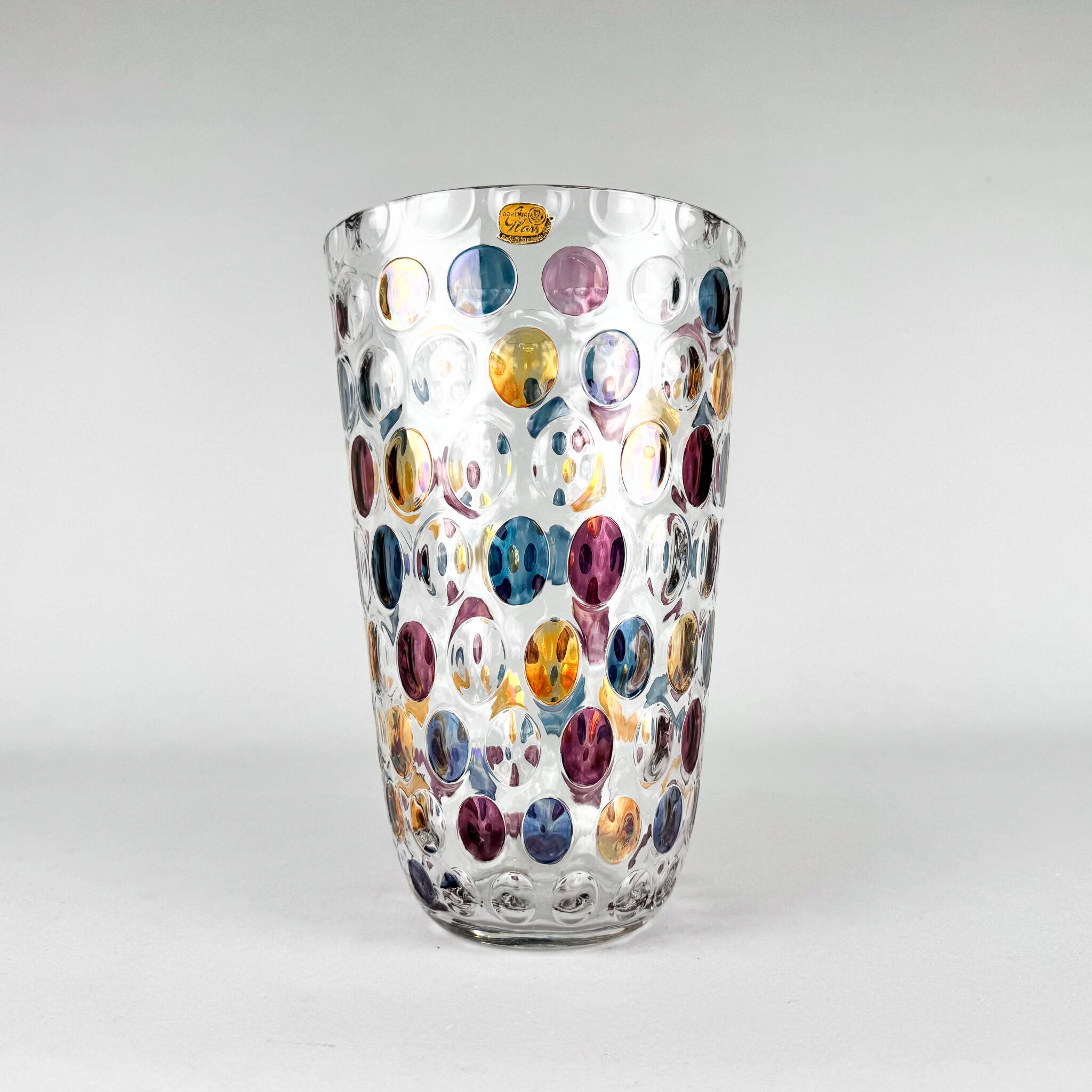 1950's Blown Vase by Max Kannegiesser, Czechoslovakia