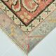 Tapis Couloir Vintage Patiné – Tons Corail, Crème & Vert Sauge, 85x352 Cm