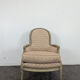 Louis XVI period bergère armchair with re-engraving