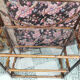 Rattan bookcase shelf - and glass - vintage