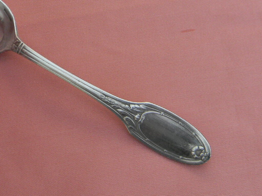 Set of 6 mocha spoons in silver metal christofle