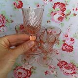 6 verres rose à Liqueur Arcoroc Rosaline