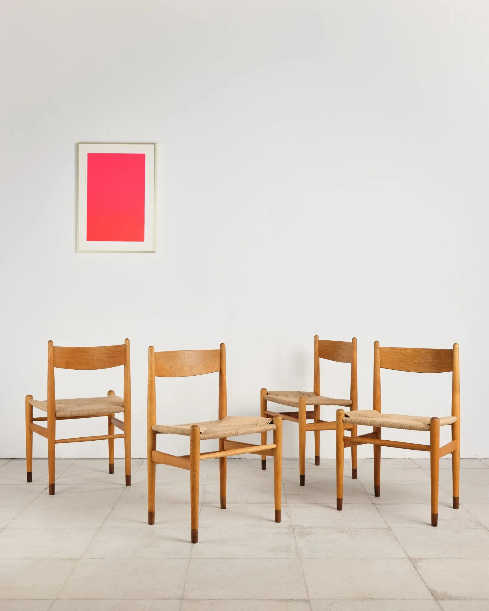 4 CH36 chairs in oak by Hans J. Wegner, Denmark, 1970s