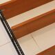 String shelf in wood and black metal