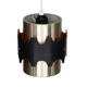 Brushed aluminum pendant light by Werner Schou for Coronell Electro. Denmark 1960s