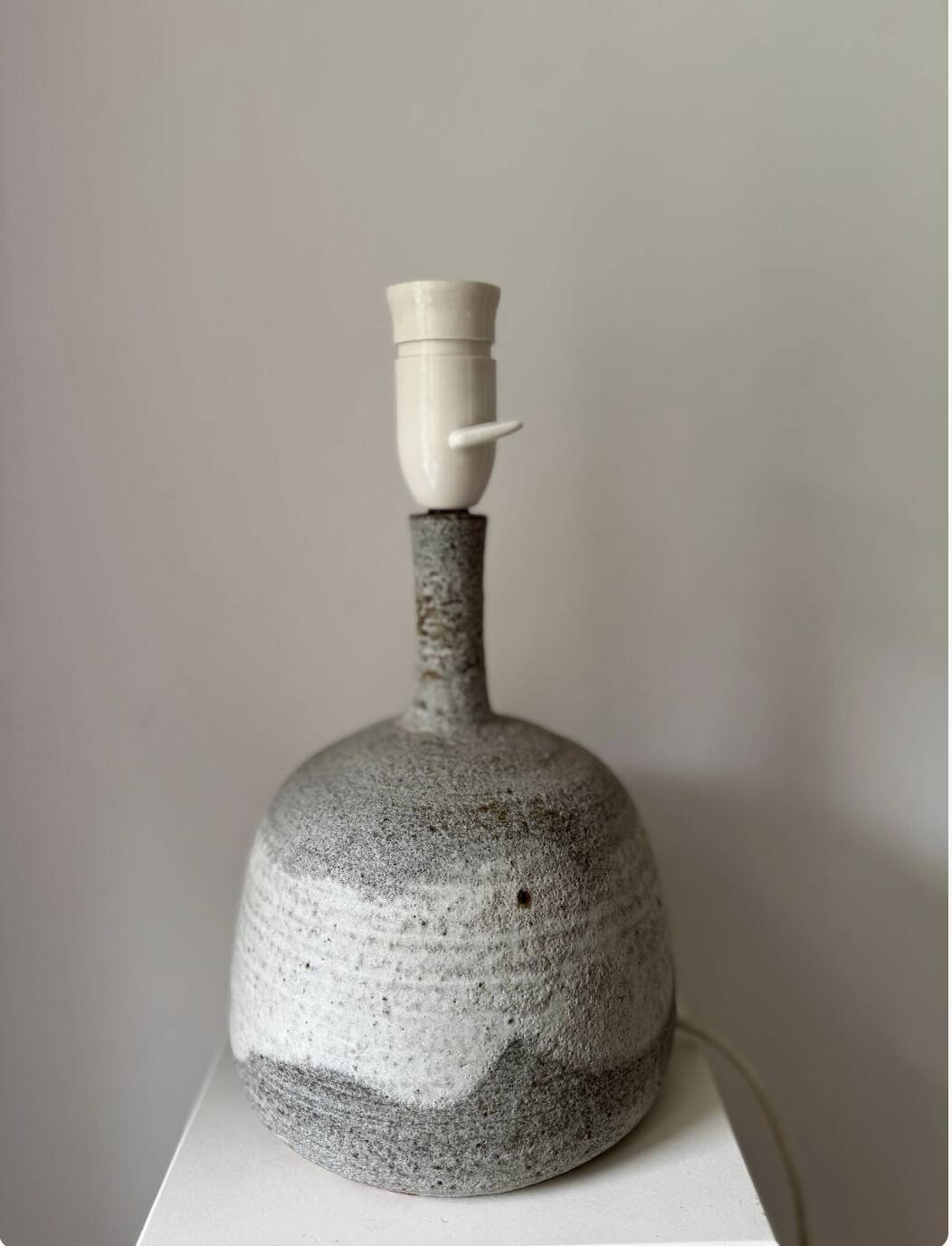 Danish Stoneware Table Lamp Visby / Tjæreborg: 1970s Scandinavian