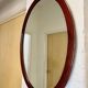 Antique Oval Mahogany Wall Mirror