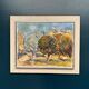 Original Swedish Oil On Canvas – “Apple Trees” By Bruno Fagerlund