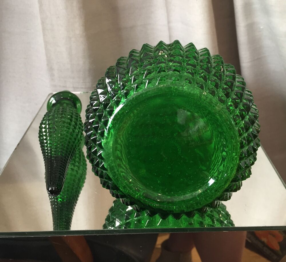 Green empoli bottle diamond tip made in italy