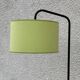 Vintage 1950s black and yellow table lamp.