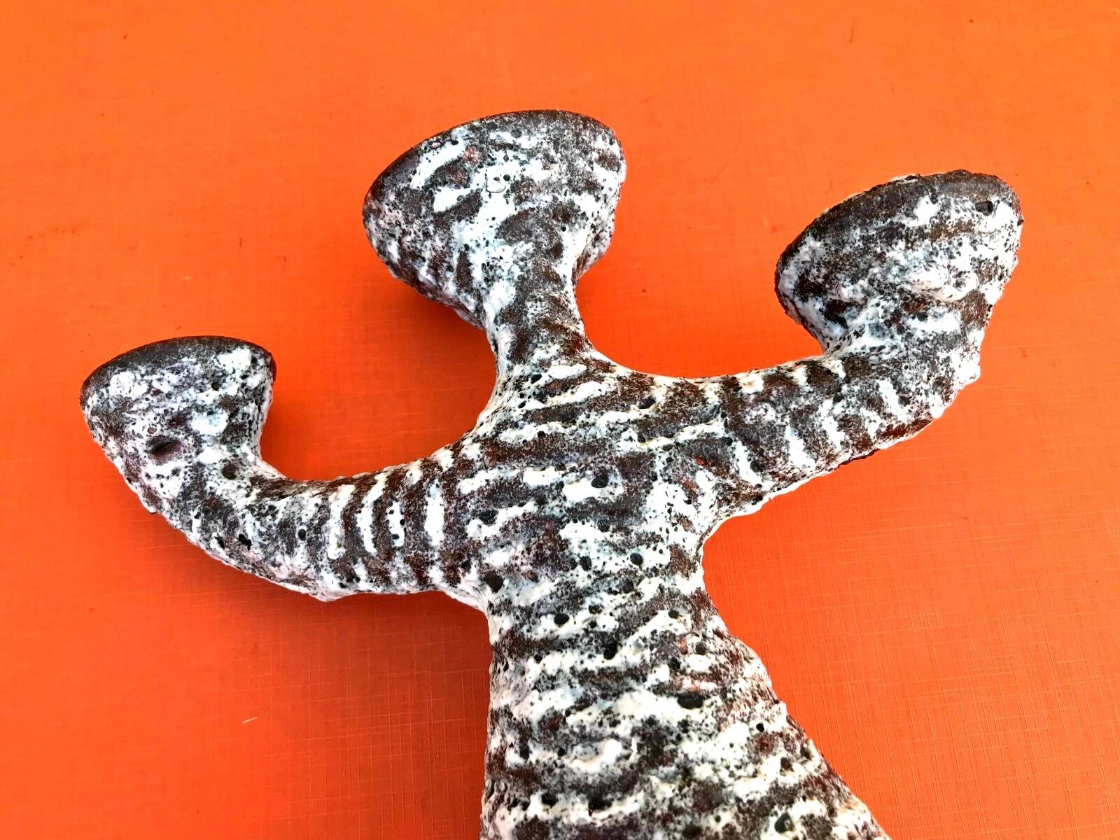 1960s Pair of Ceramic Candlesticks