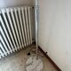 Large vintage Italian arc floor lamp – 1970s – Marble, chrome, and opaline diffuser