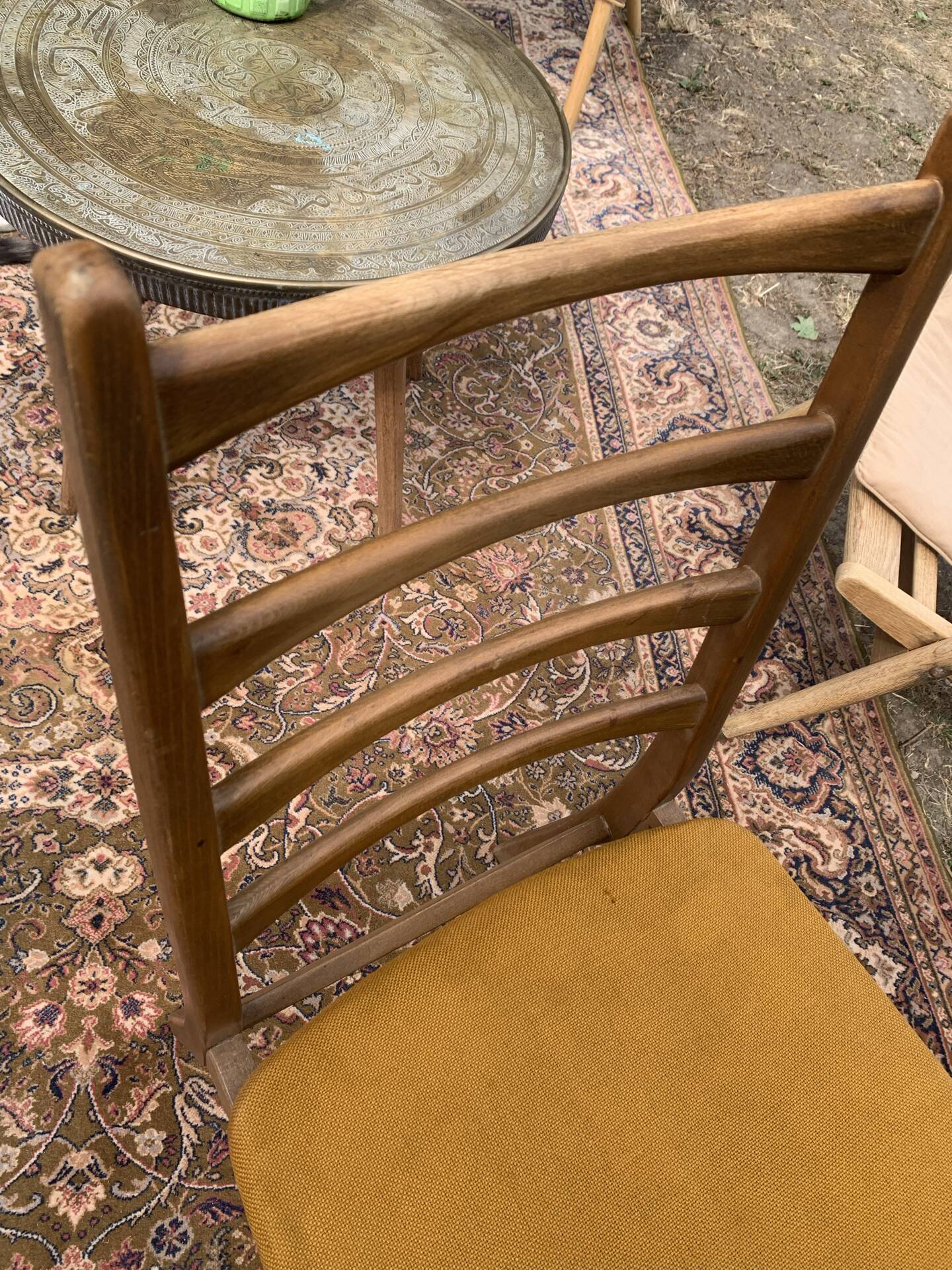 Pair of Vintage Scandinavian "Ladderback" Chairs (1960) - To Restore