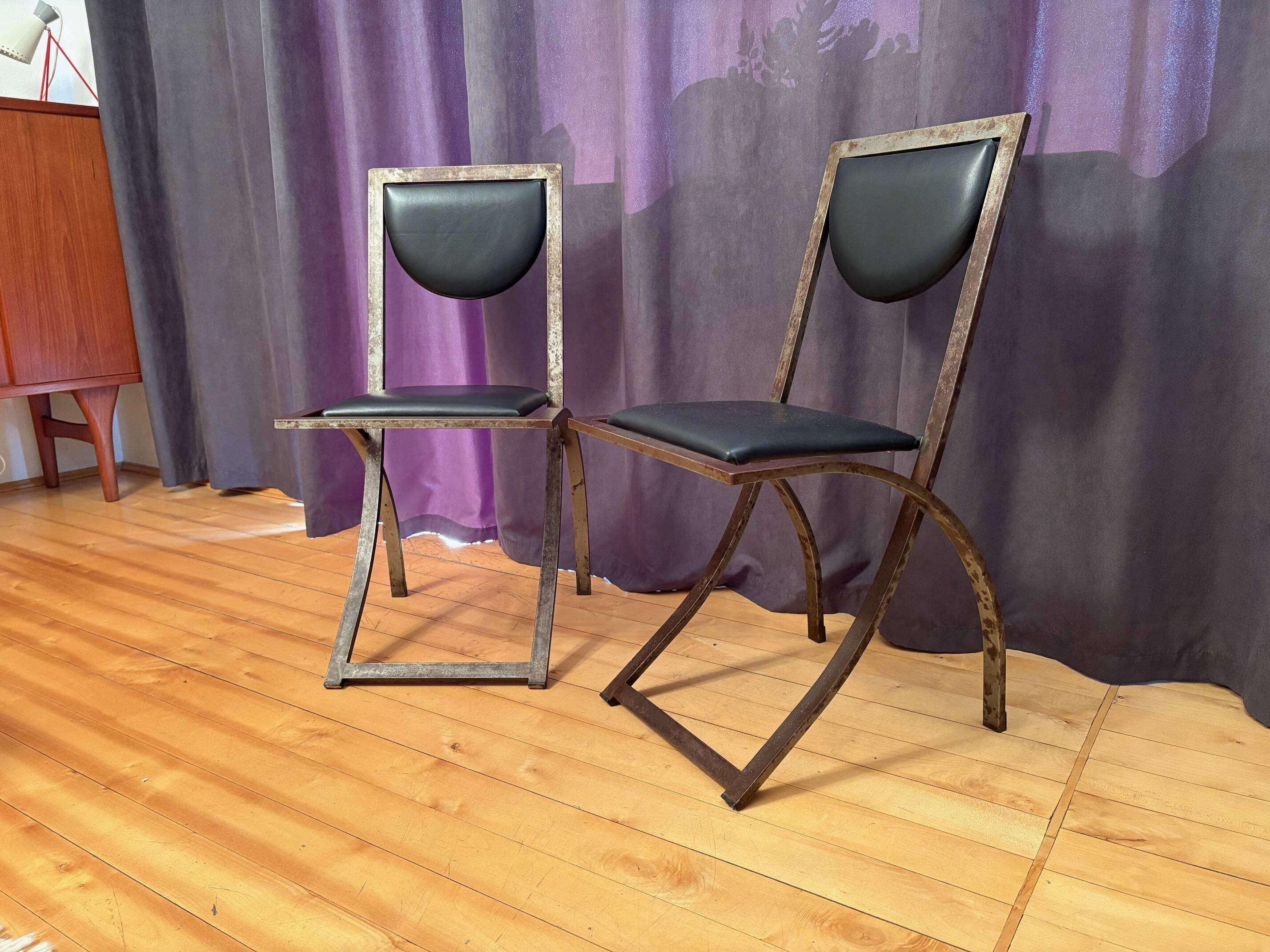 Pair of Sinus chairs designed by Karl Friedrich Förster, KFF, Germany, 1990
