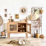 Console vitrée art déco