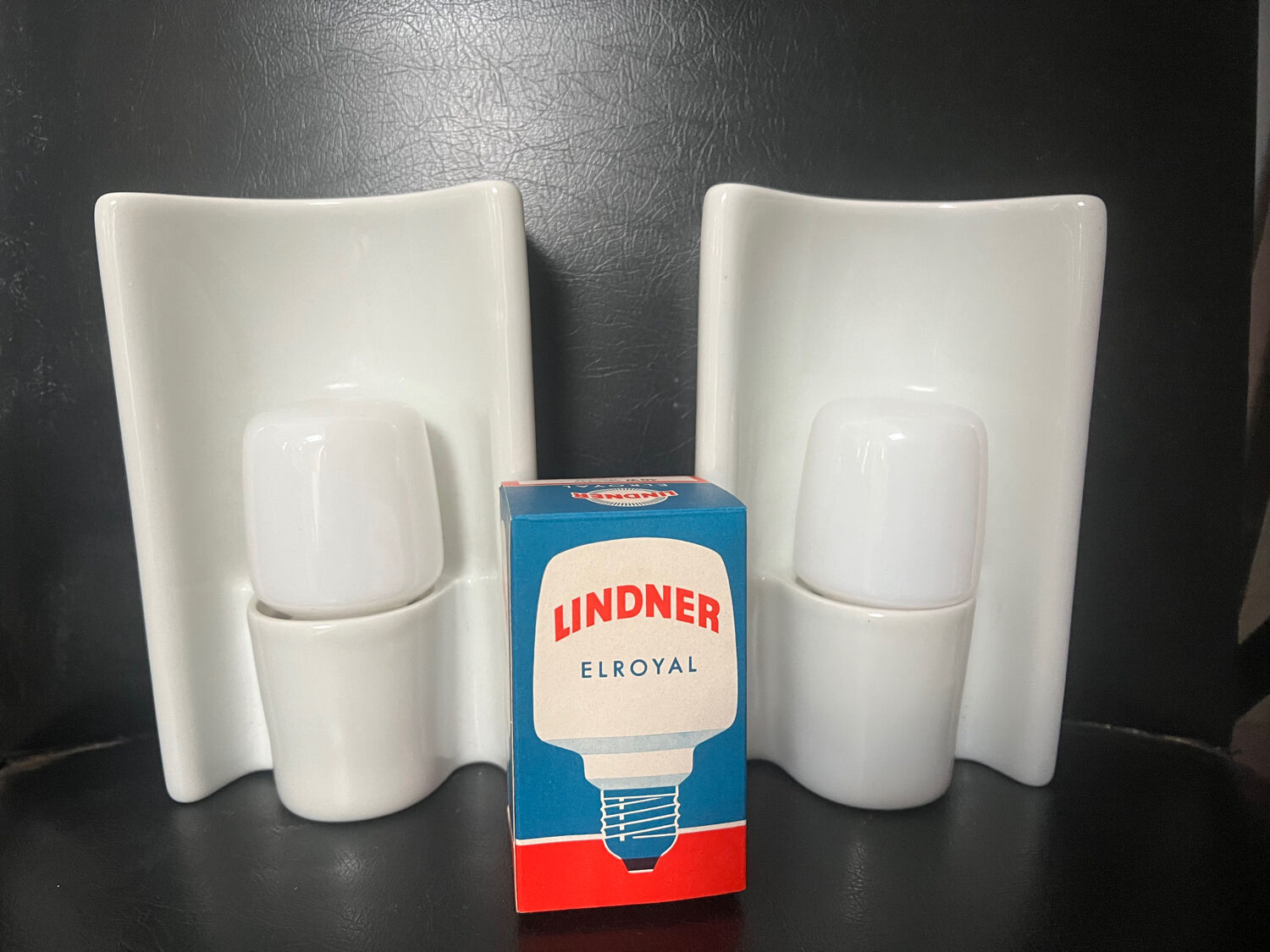 Pair of vintage 50/60 wall lights by Wilhelm Wagenfeld for Lindner Leutchen