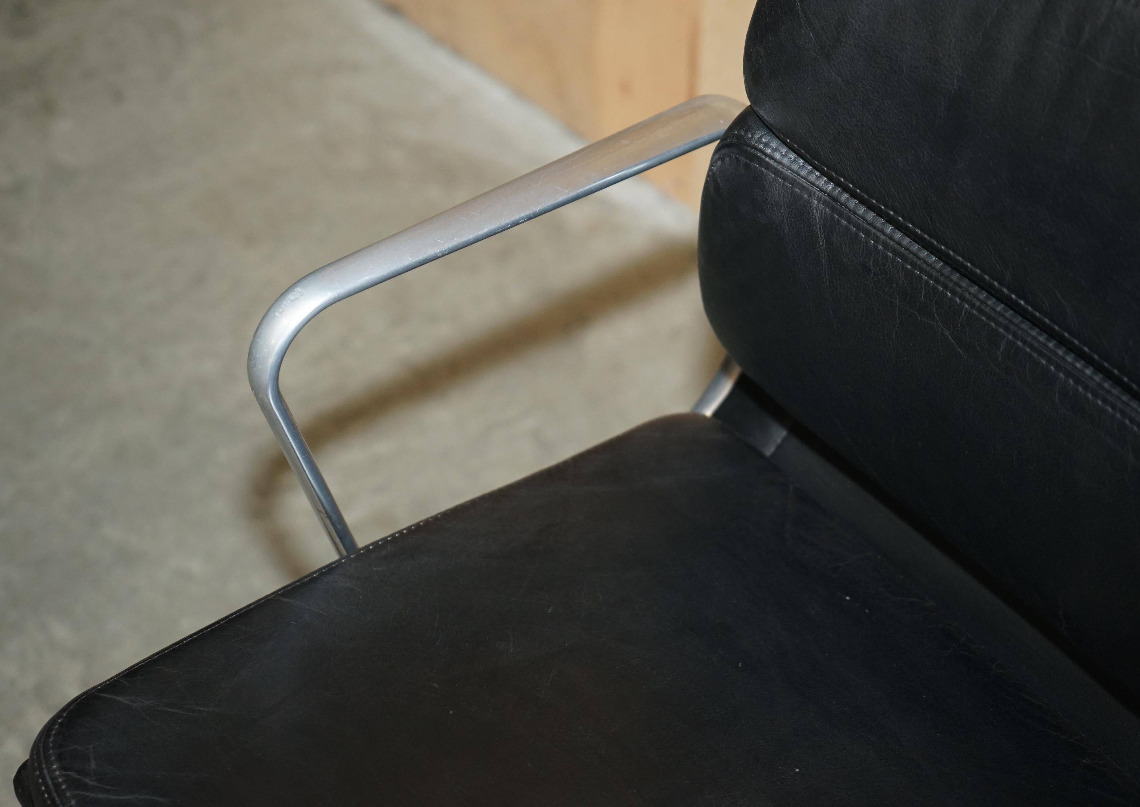 VITRA EAMES EA 217 / 219 swivel office chair leather