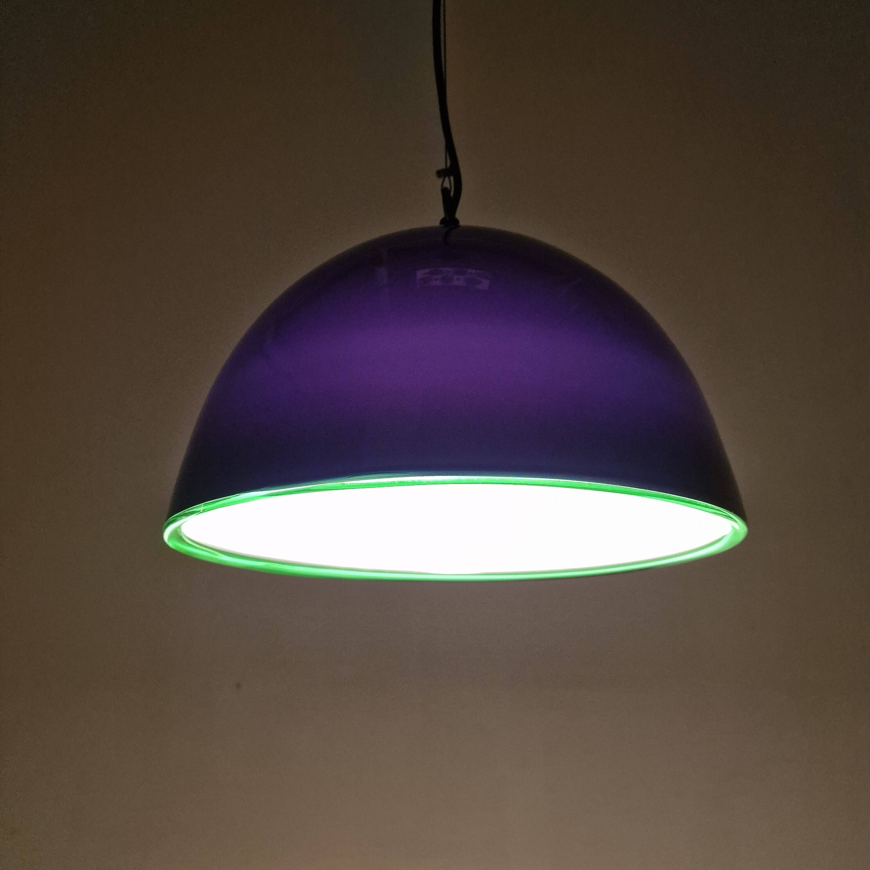 Vistosi Neverrino Murano Glass Lamp by Gae Aulenti