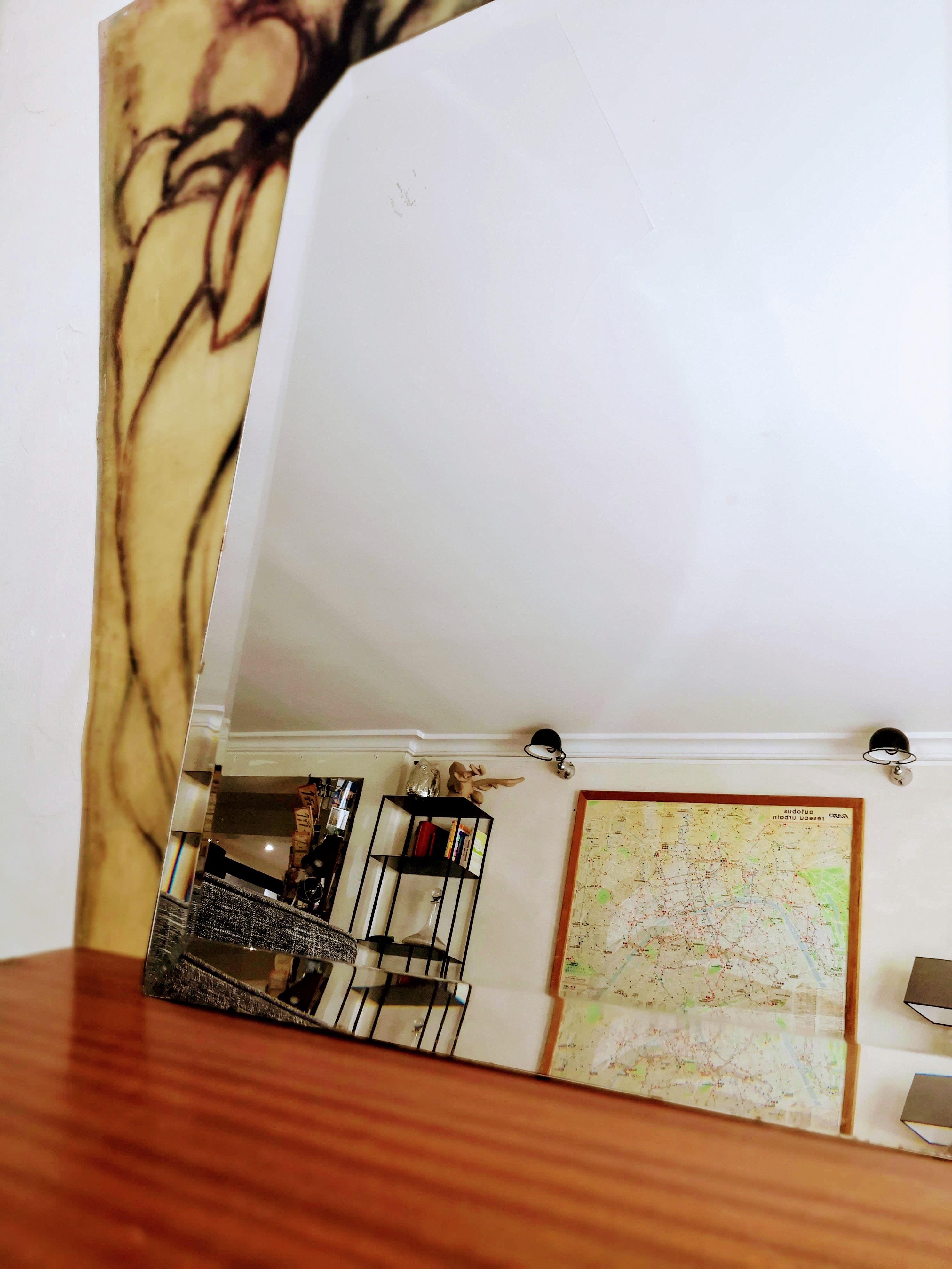 Mirror beveled 57 x 42cm