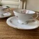Set 2 coffee cups and saucers - Zeh Scherzer - vintage, old