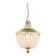 French Empire Crystal and Brass Chandelier, 1940s
