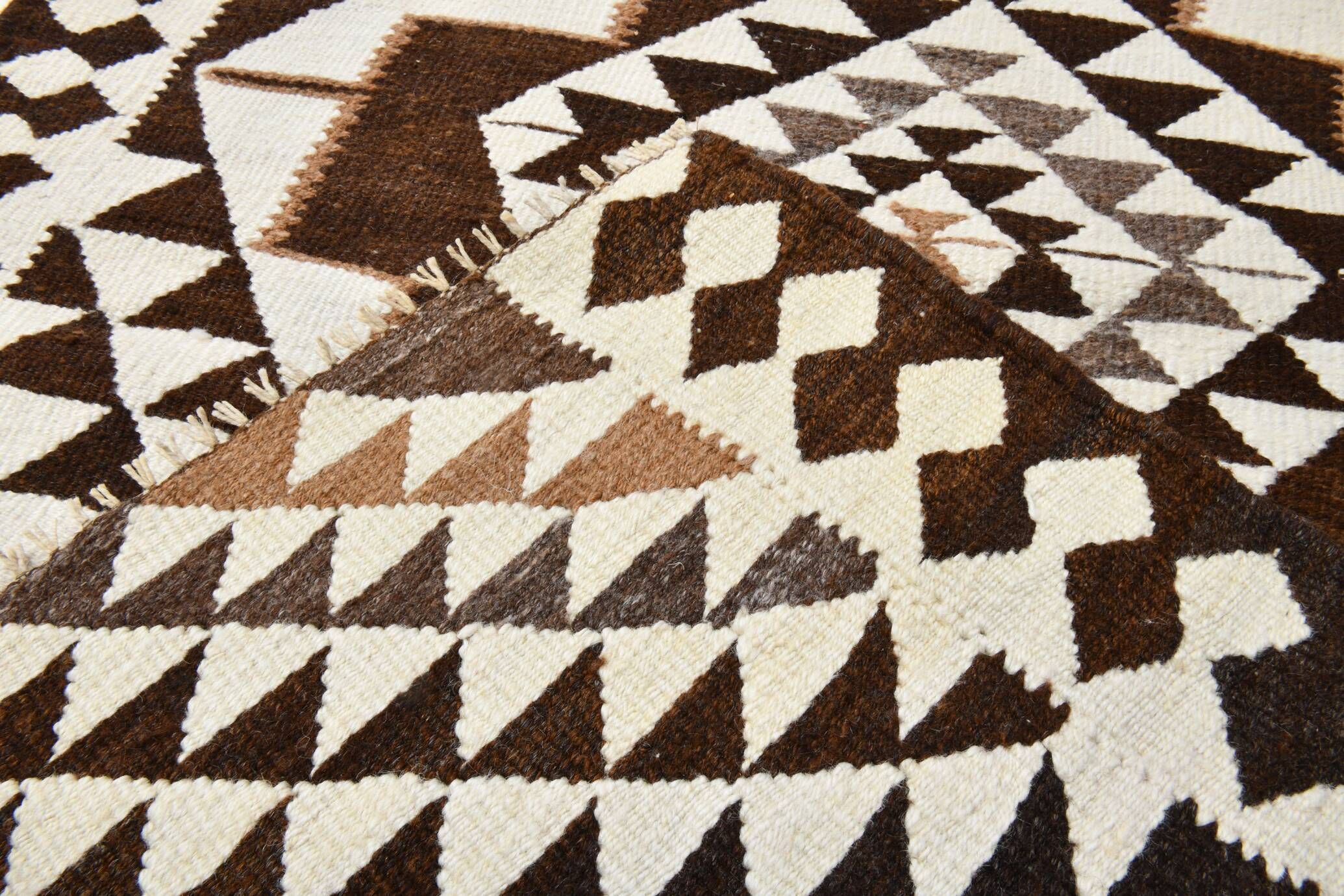 3x11 Dark Brown Vintage Kilim Runner Rug, Rugs For Bohemian Hallway, 97x324