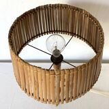 Rattan lamp from the 60s, H 46 cm