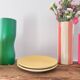 Set of 2 yellow dessert plates