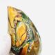 Vase sculpture Murano Gioia Michele Onesto Oball or 24k Sommerso 20cm