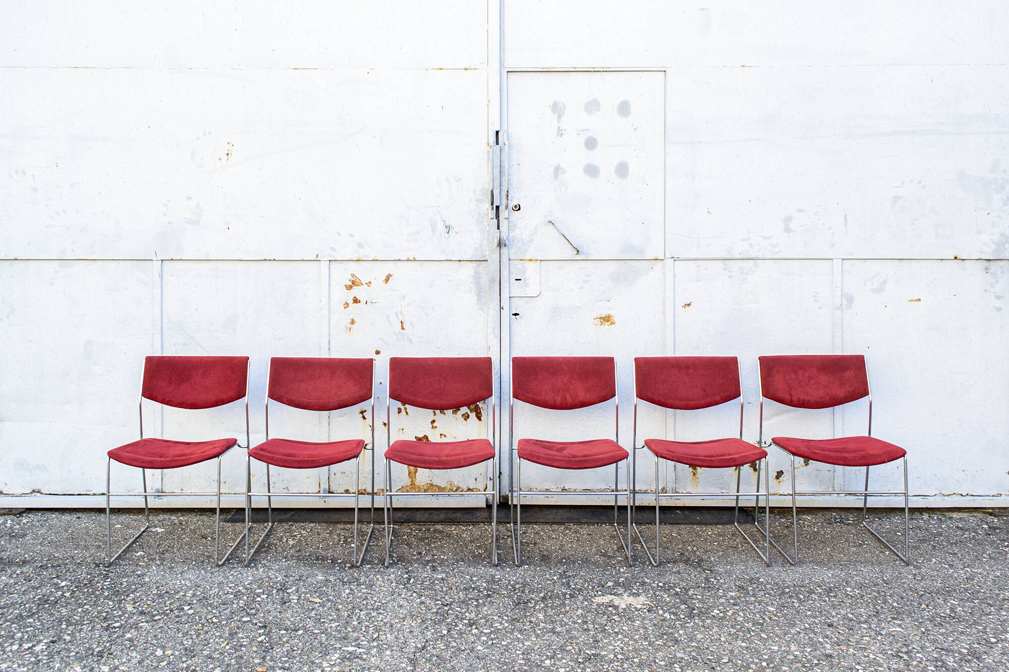 Sedie impilabili Bonomia Italia Anni '70