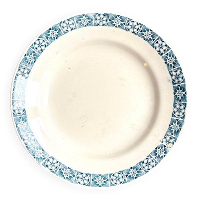 Assiette à gâteau Longchamp en terre de fer, service ''René