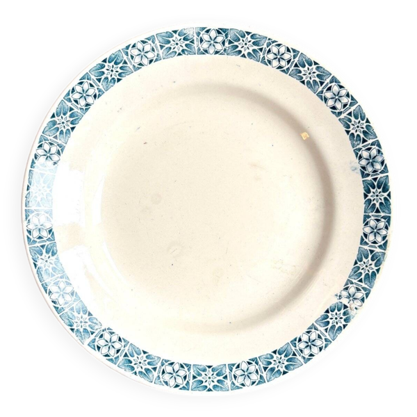 Assiette à gâteau Longchamp en terre de fer, service ''René