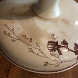Earthenware compote by Jules Vieillard, Bordeaux