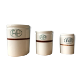 Lot of 3 old jam jars Public Assistance