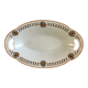 Oval and hollow dish longwy model "cézarine" art deco 30s