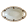 Oval and hollow dish longwy model "cézarine" art deco 30s