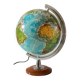 Luminous globe and reliefs made in Italy vintage