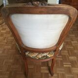 Set of two chairs and two Louis XV-style chairs