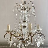 Chandelier with 4 lights, h 80cm