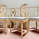 Suite Of Six Louis XVI Style Lacquered Wood Chairs