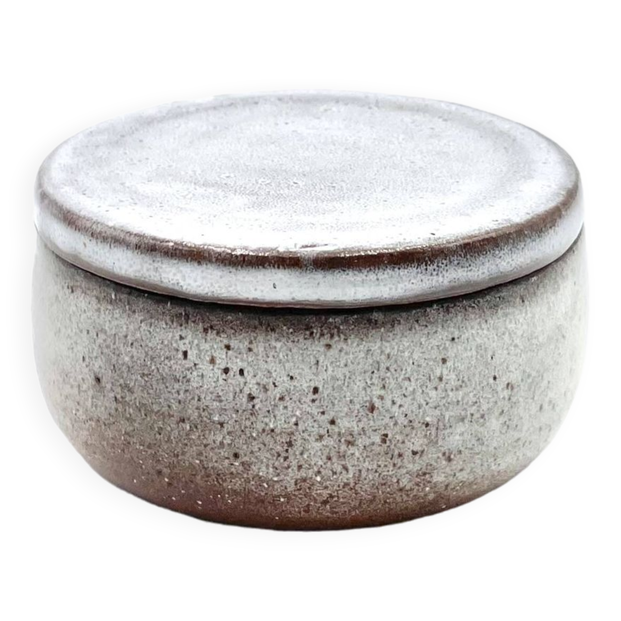 Round sandstone box by Jeanne and Norbert Pierlot, 1960s