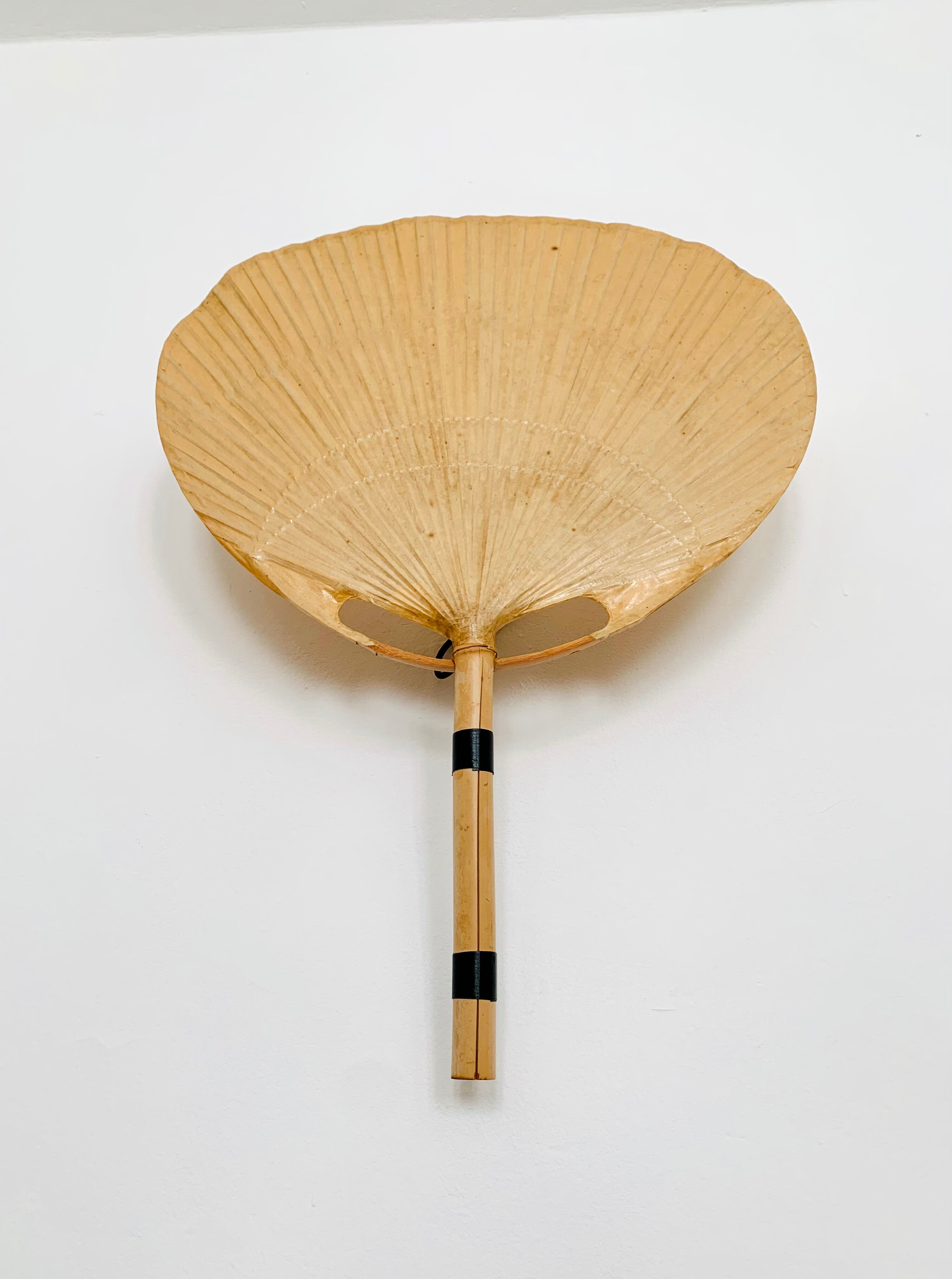 Uchiwa III bamboo wall lamp by Ingo Maurer for Design M